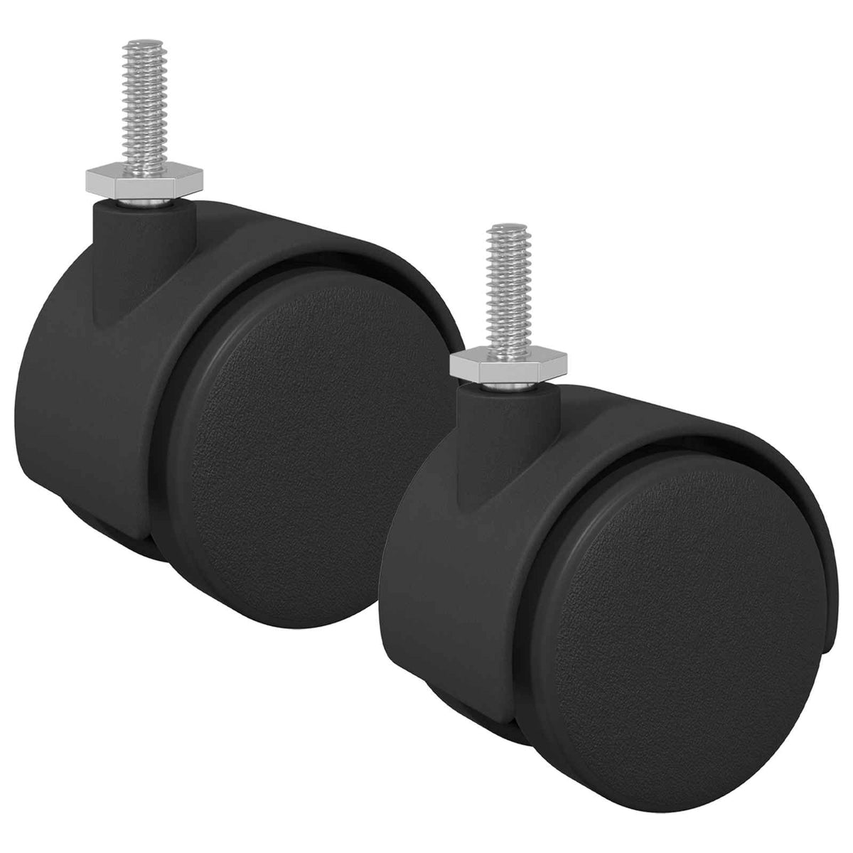 Kotači 2 pcs Crna 40,1 x 37,8 mm PP i čelik