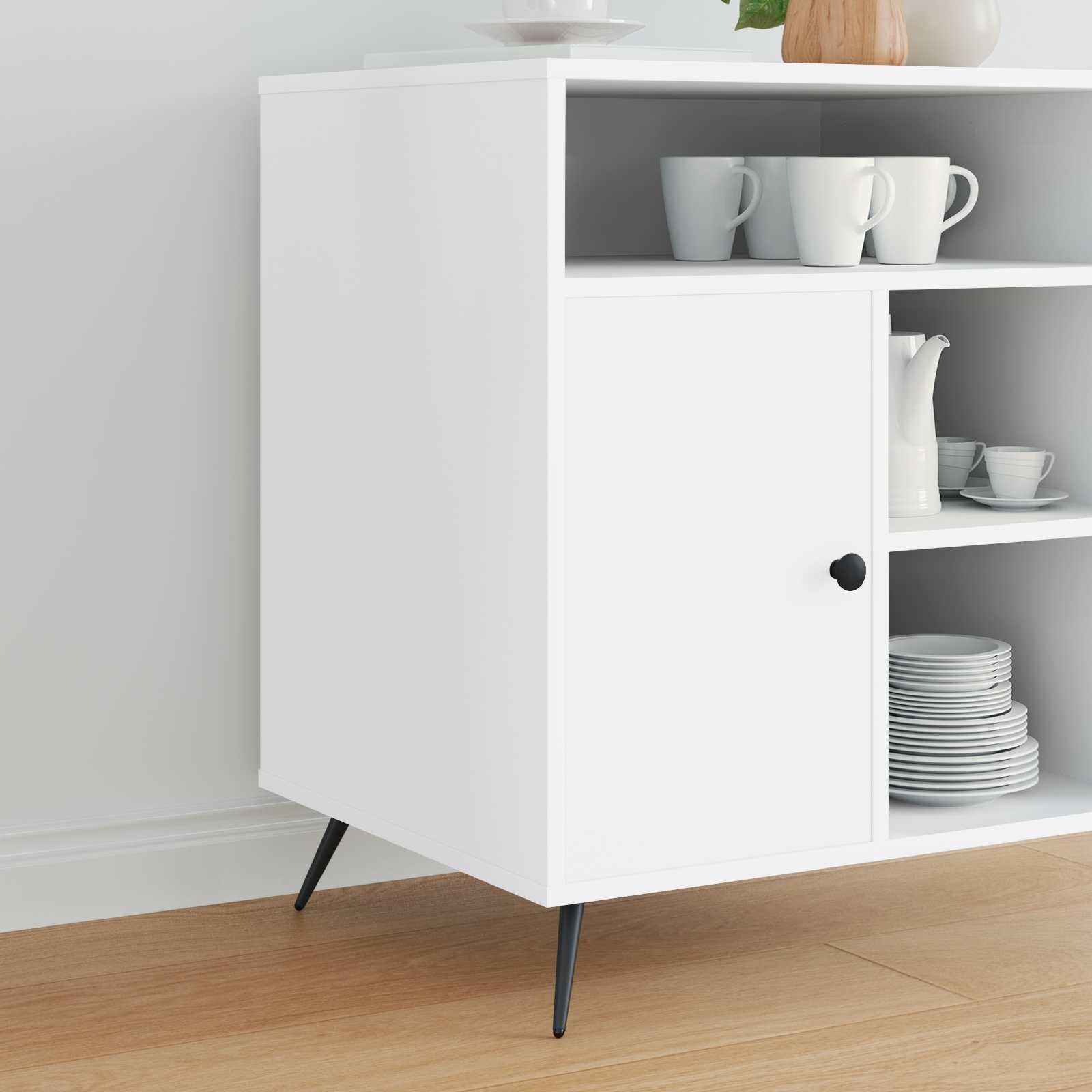 Noge za stajanje 2 pcs Crna 56 x 56 x 100 mm Željezo