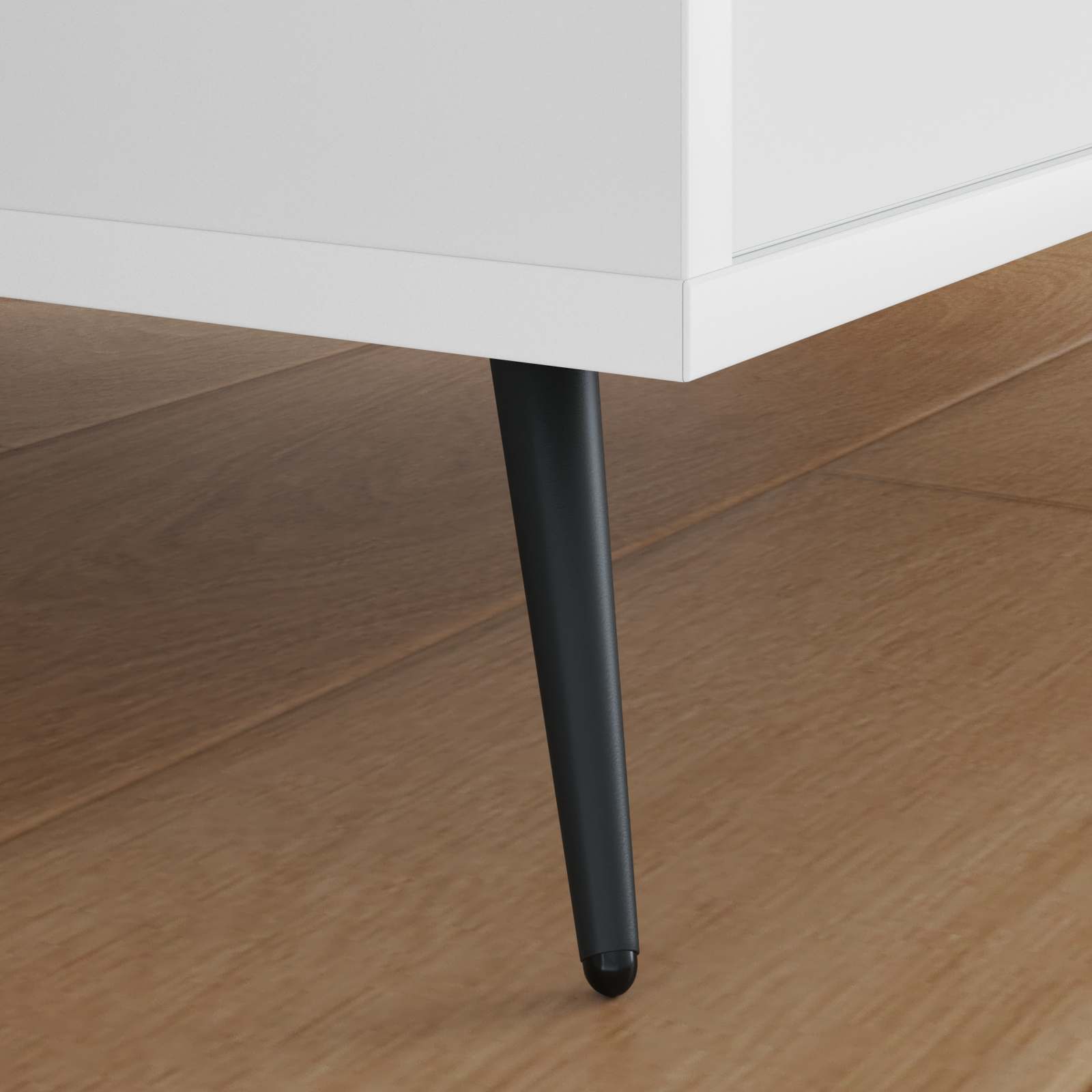 Noge za stajanje 12 pcs Crna 56 x 56 x 100 mm Željezo