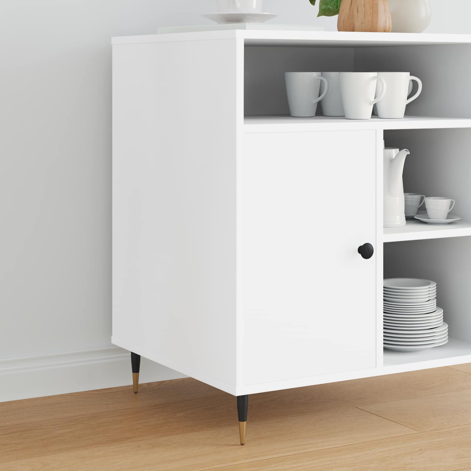 Noge namještaja 2 pcs Crna i zlatna Ø 40 x 98 mm Željezo