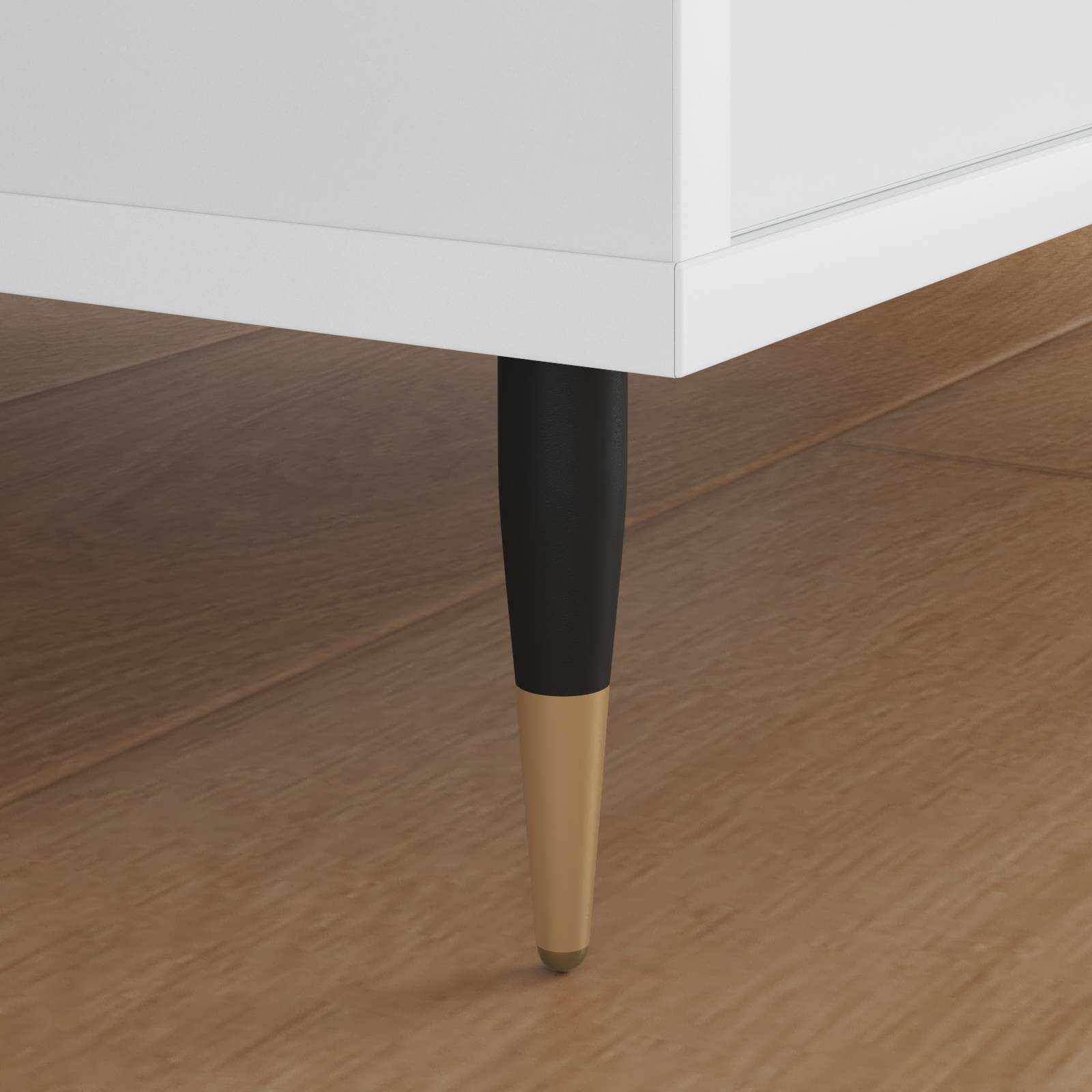 Noge namještaja 2 pcs Crna i zlatna Ø 40 x 98 mm Željezo