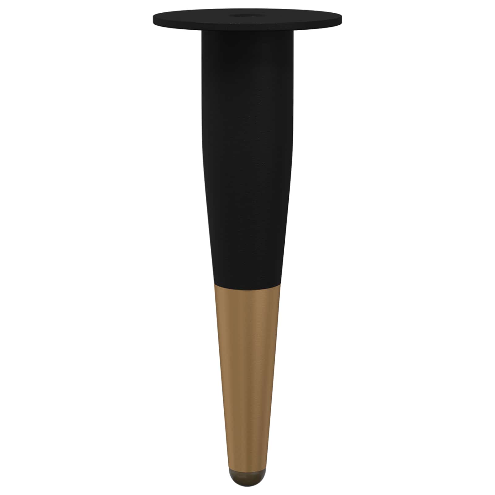 Noge namještaja 2 pcs Crna i zlatna Ø 40 x 98 mm Željezo