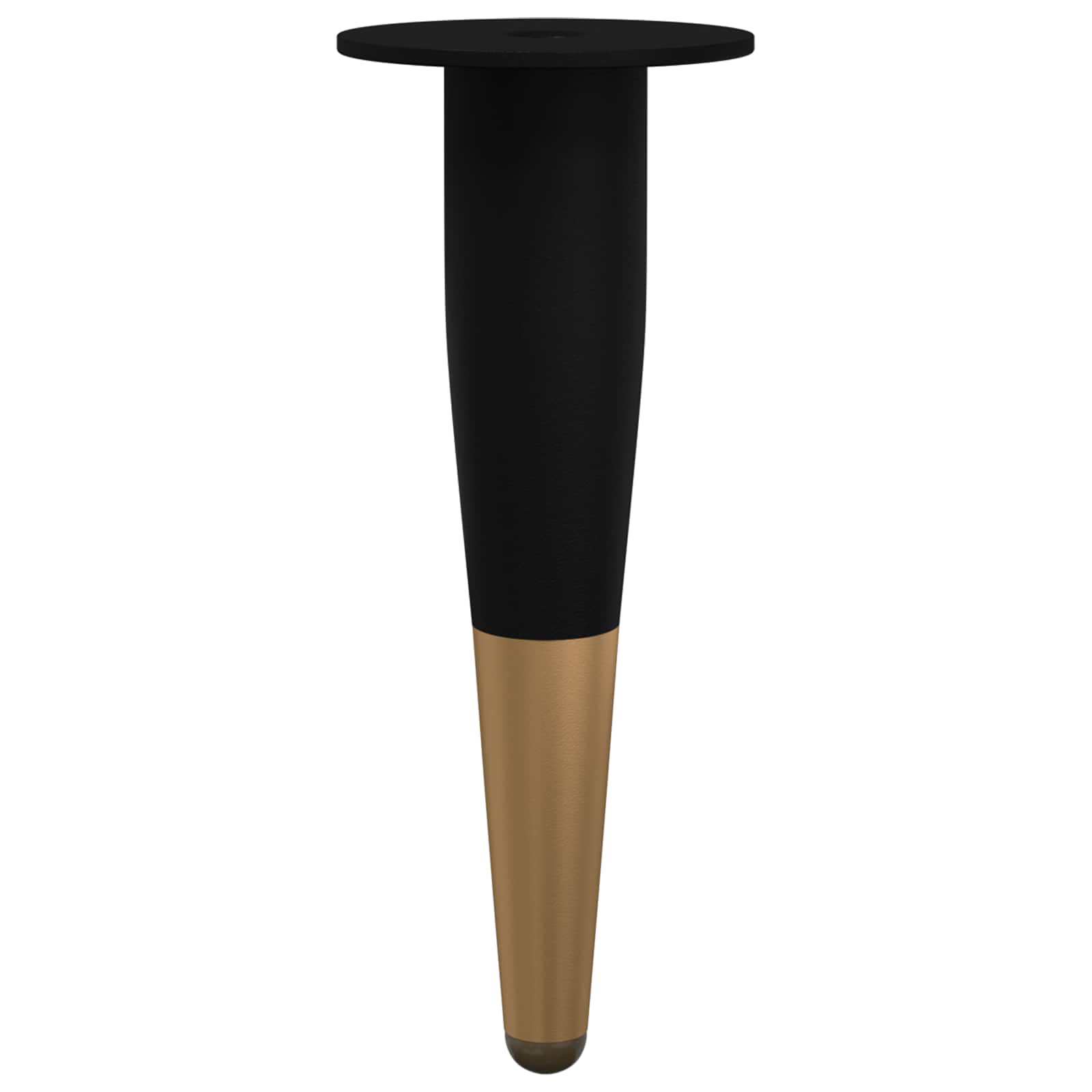 Noge namještaja 2 pcs Crna i zlatna Ø 40 x 98 mm Željezo