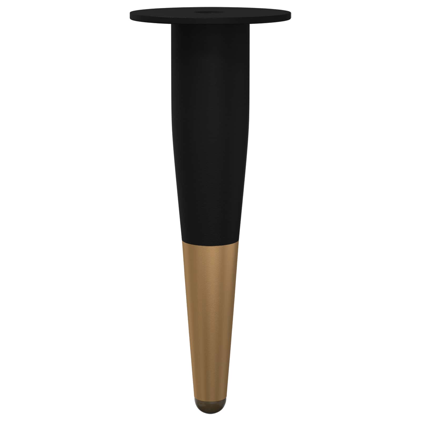Noge namještaja 2 pcs Crna i zlatna Ø 40 x 98 mm Željezo