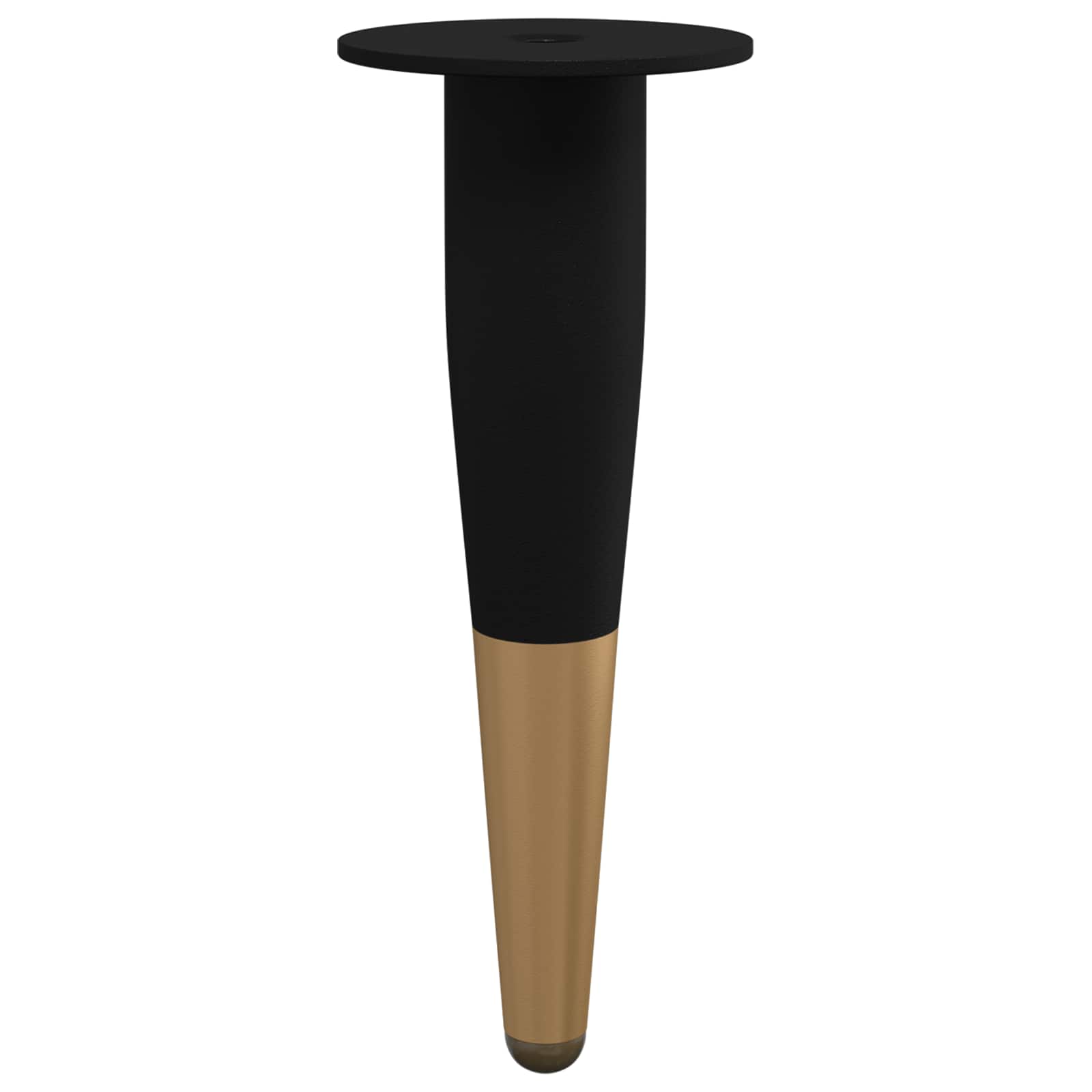 Noge namještaja 2 pcs Crna i zlatna Ø 40 x 98 mm Željezo