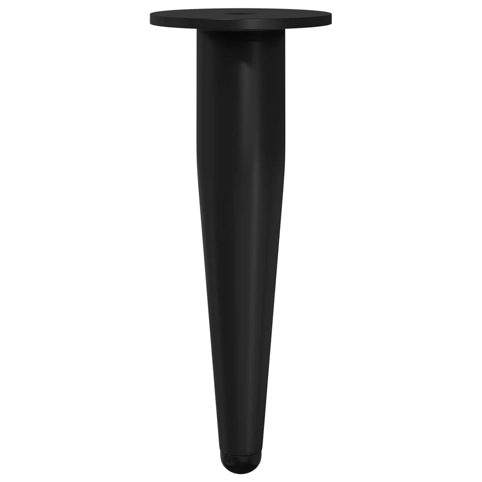 Noge namještaja 12 pcs Crna Ø 40 x 98 mm Željezo