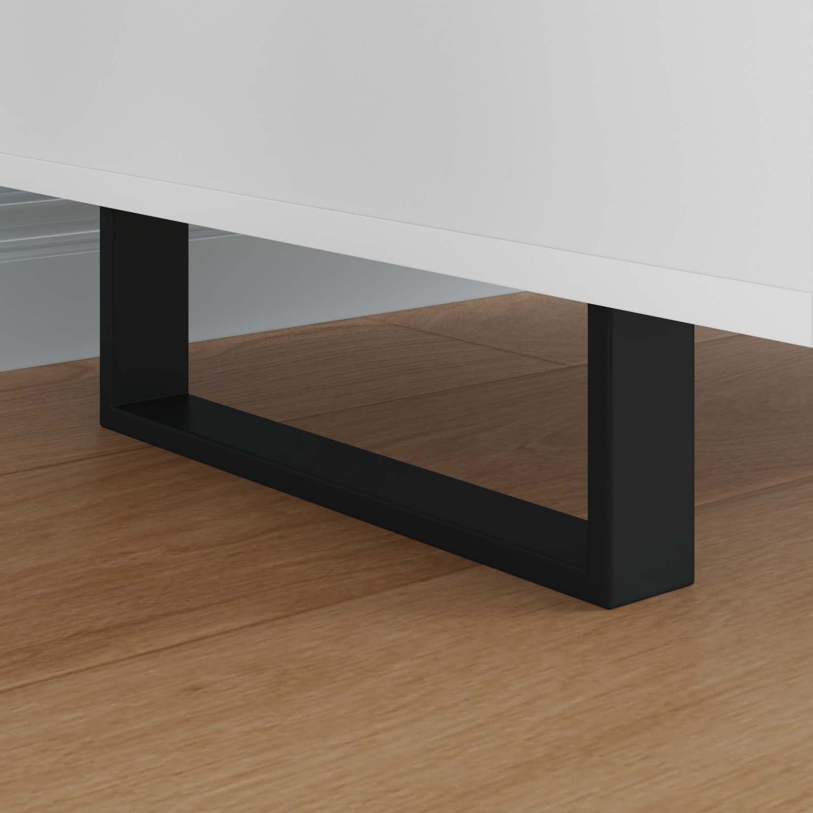 Noge namještaja 12 pcs Crna 311 x 40,5 x 100 mm Željezo