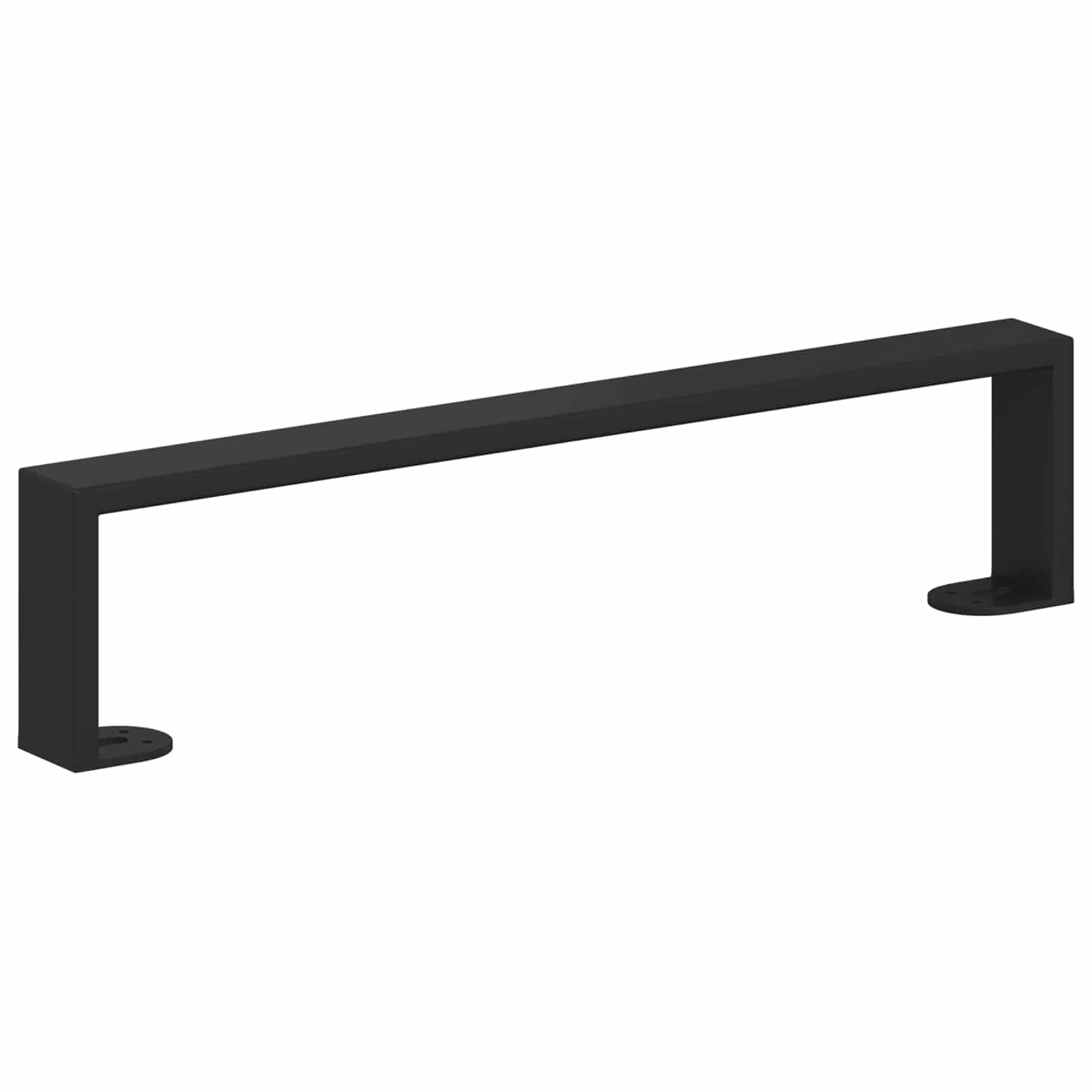 Noge namještaja 12 pcs Crna 436 x 40,5 x 100 mm Željezo