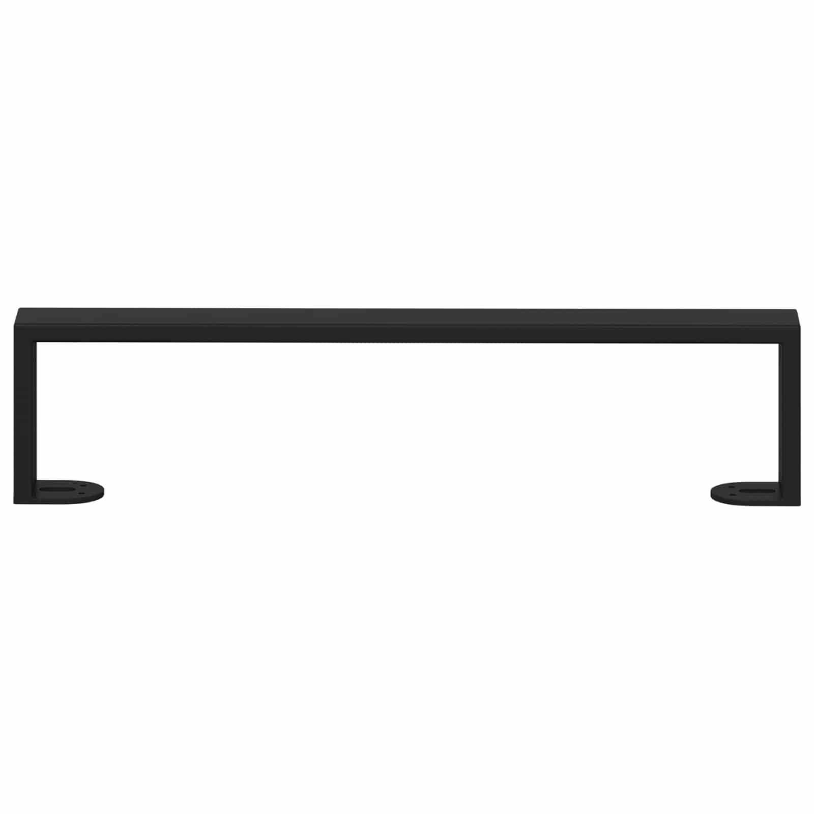 Noge namještaja 12 pcs Crna 436 x 40,5 x 100 mm Željezo