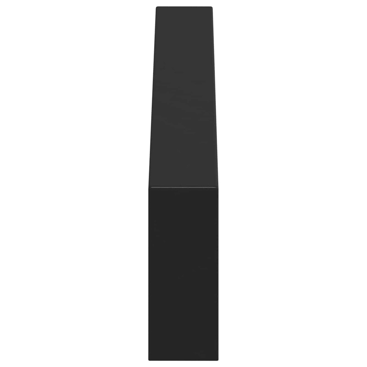 Noge namještaja 12 pcs Crna 436 x 40,5 x 100 mm Željezo