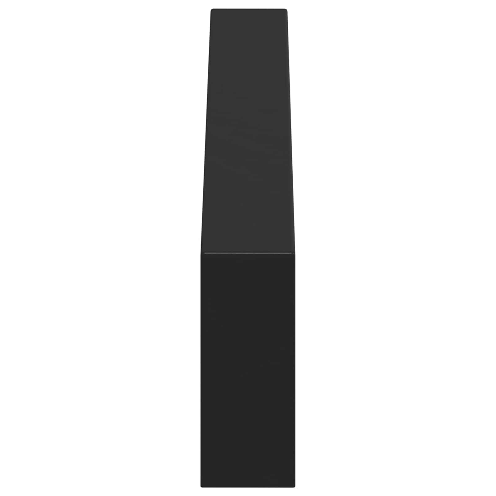 Noge namještaja 12 pcs Crna 436 x 40,5 x 100 mm Željezo