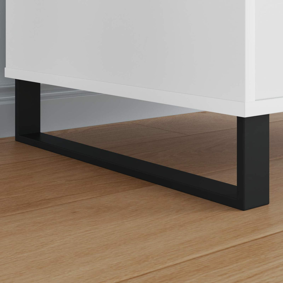 Noge namještaja 12 pcs Crna 481 x 40,5 x 100 mm Željezo