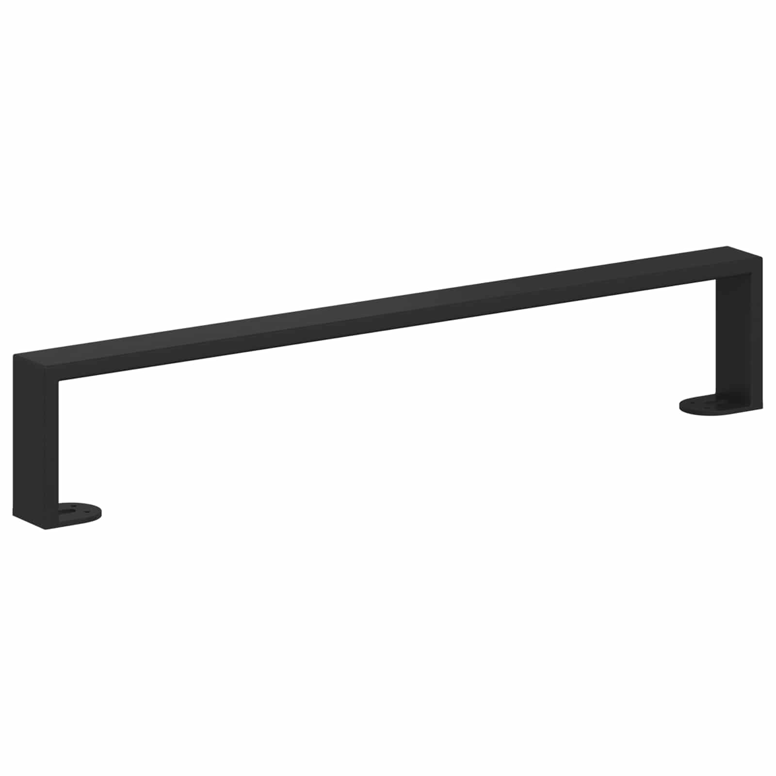 Noge namještaja 2 pcs Crna 546 x 40,5 x 100 mm Željezo