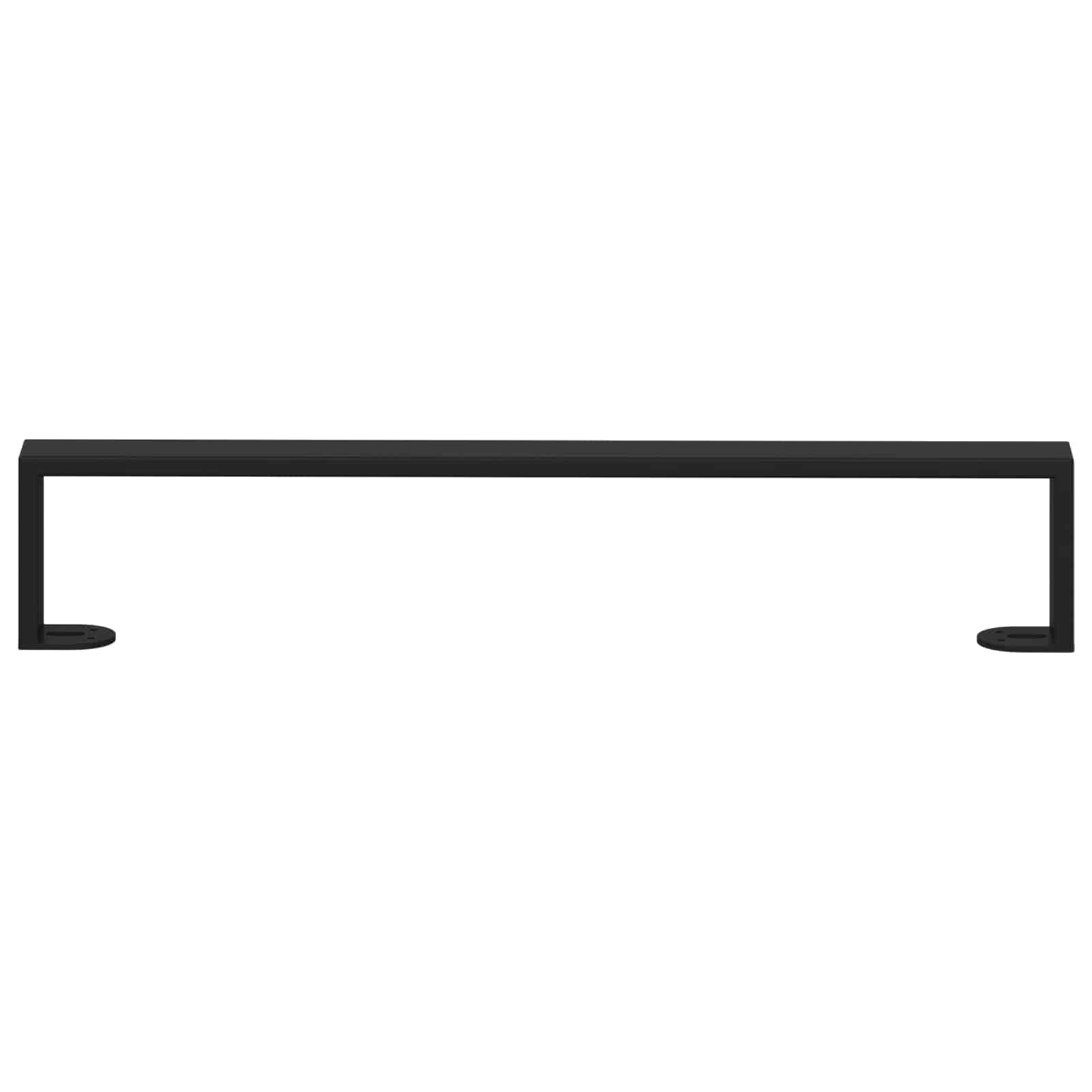 Noge namještaja 2 pcs Crna 546 x 40,5 x 100 mm Željezo