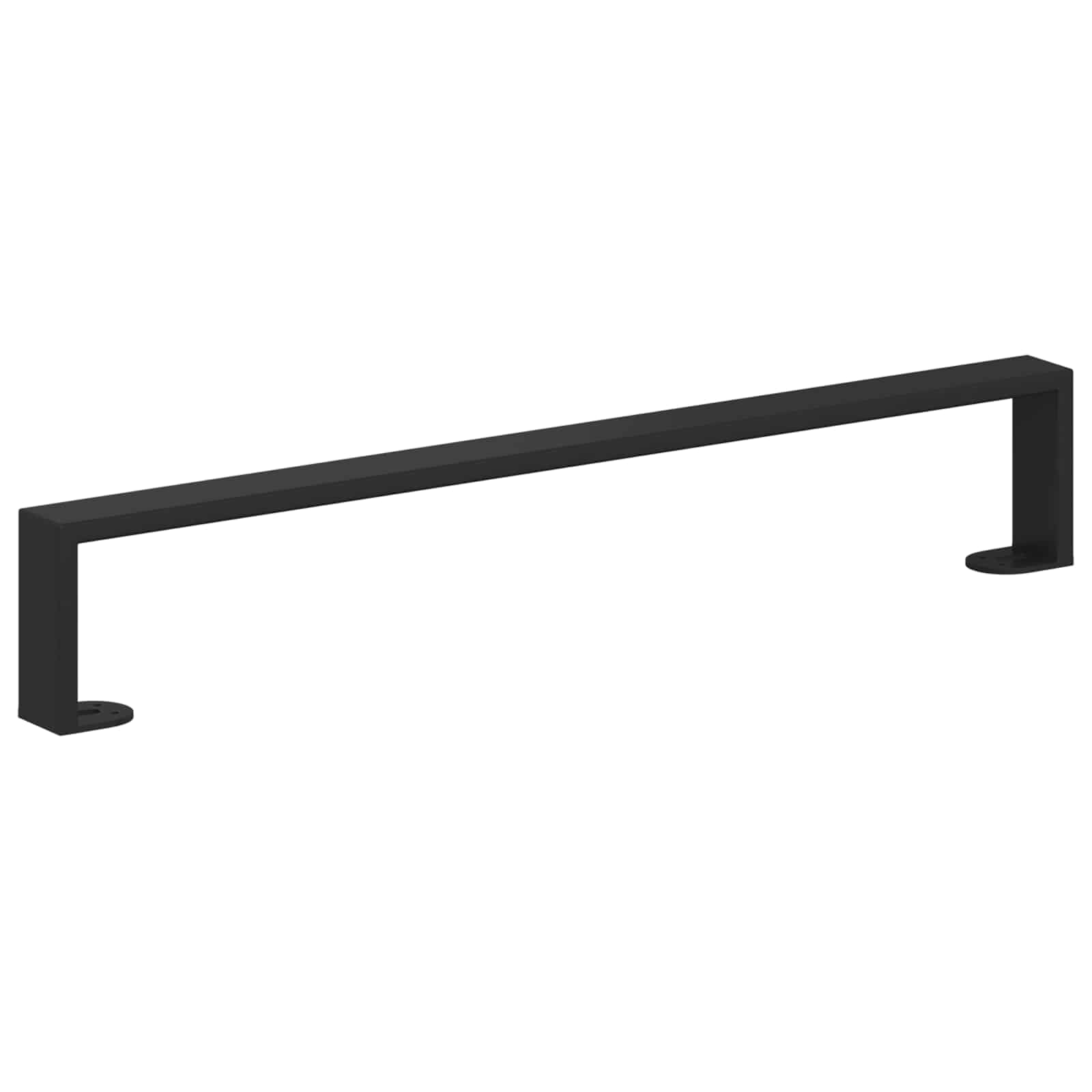 Noge namještaja 2 pcs Crna 596 x 40,5 x 100 mm Željezo
