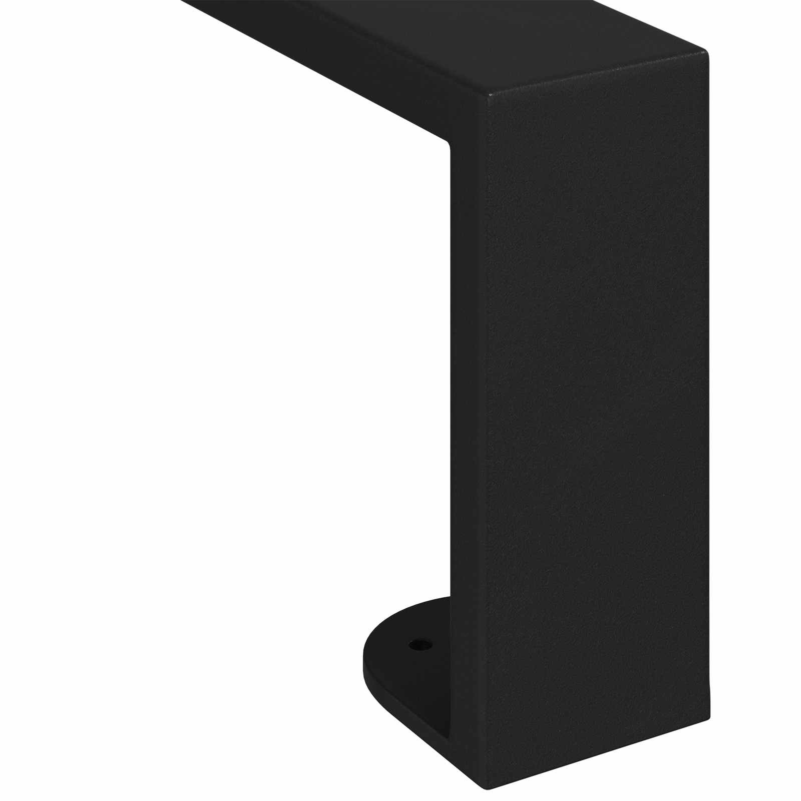 Noge namještaja 12 pcs Crna 596 x 40,5 x 100 mm Željezo
