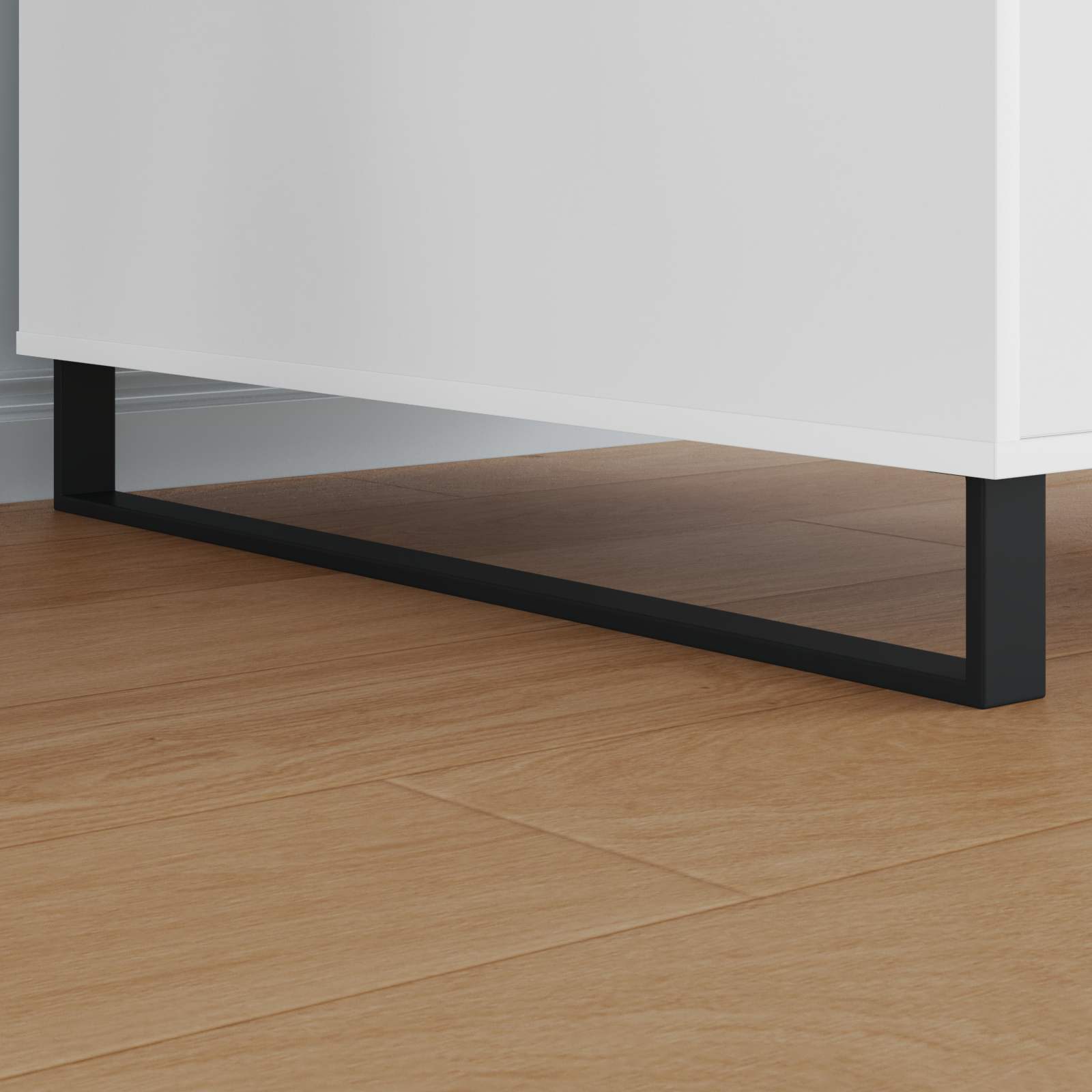 Noge namještaja 12 pcs Crna 796 x 40,5 x 100 mm Željezo
