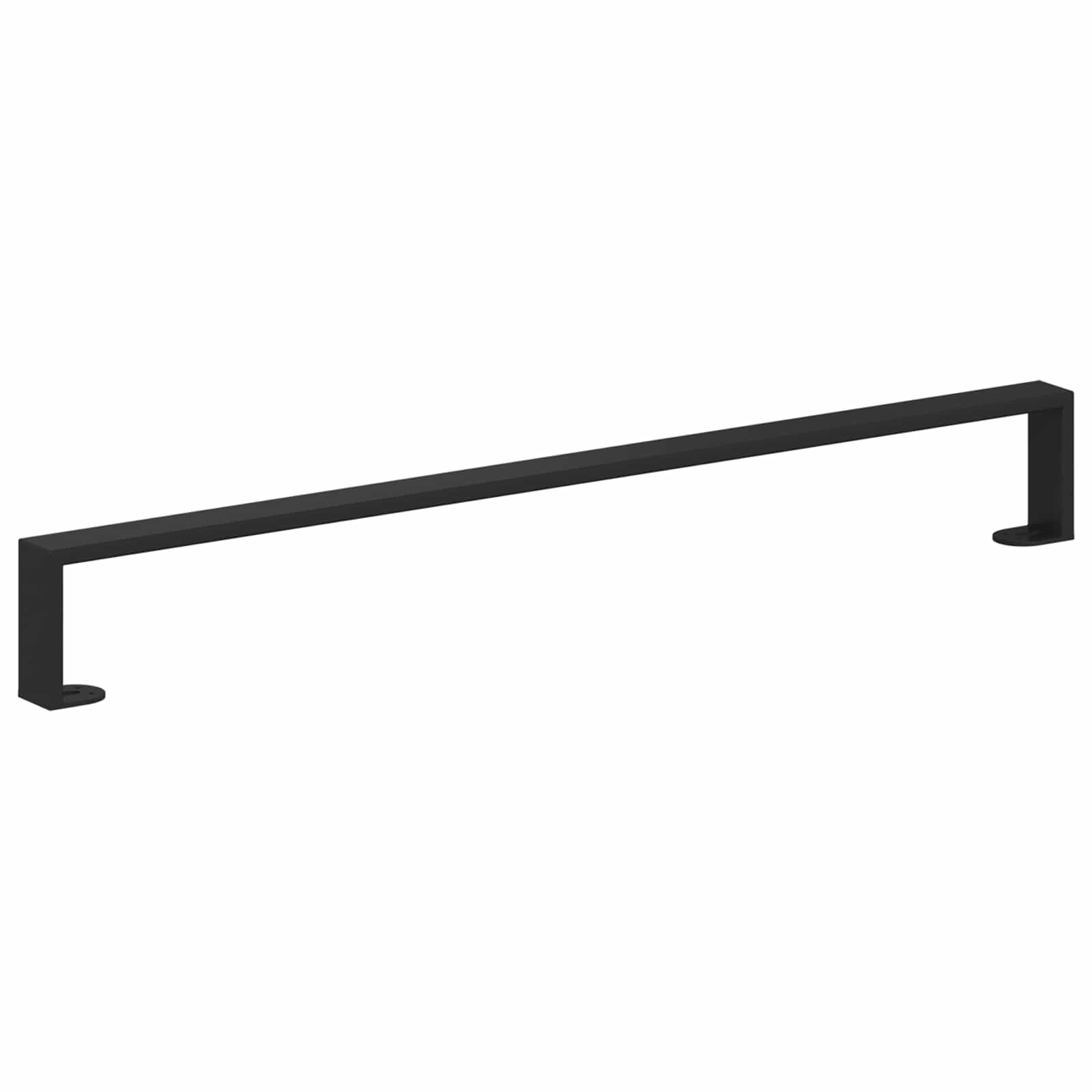 Noge namještaja 12 pcs Crna 796 x 40,5 x 100 mm Željezo