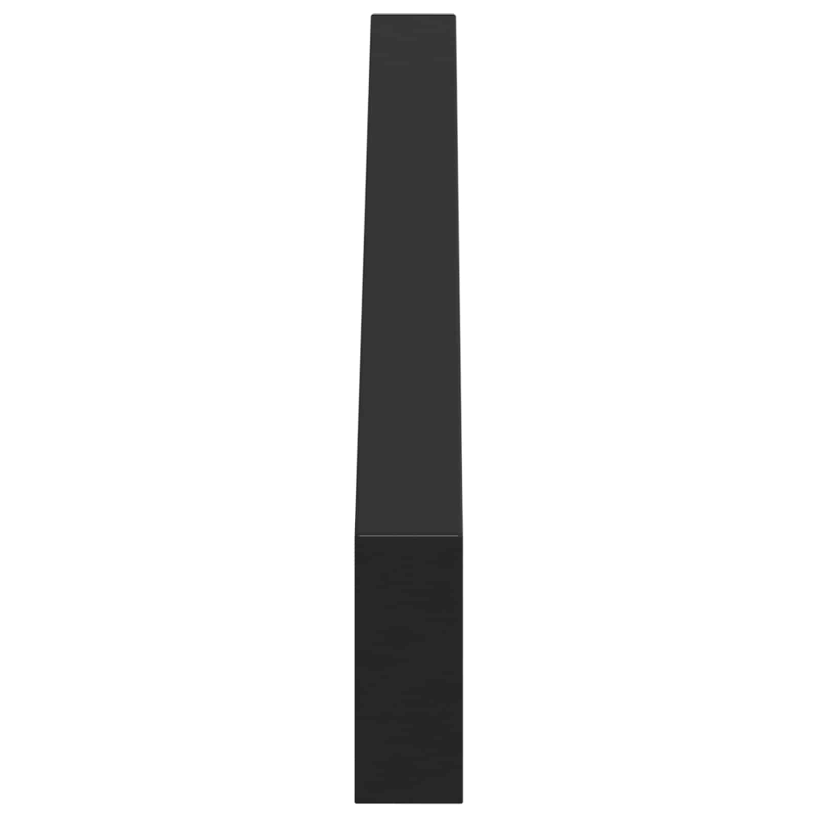 Noge namještaja 12 pcs Crna 796 x 40,5 x 100 mm Željezo