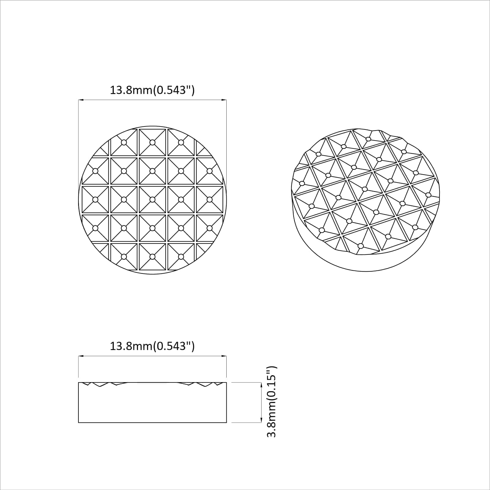 Jastučići za noge namještaja 12 pcs Crna Ø 14 x 4 mm EVA