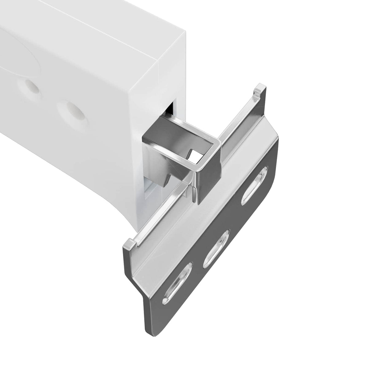 Osi za vješanje ormara 2 pcs Bijelo 70 x 48 x 19 mm
