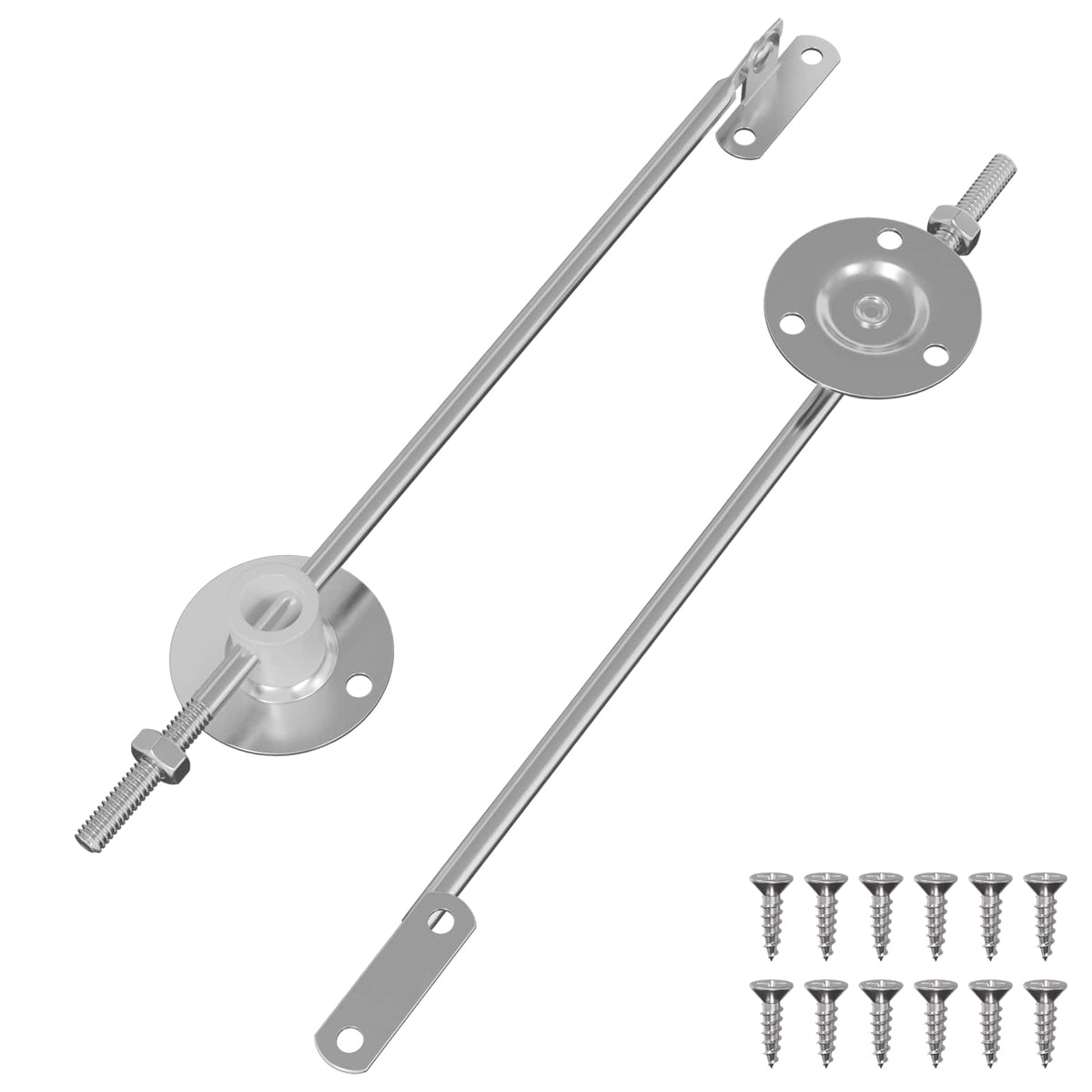 Šarka za podršku poklopcu 2 pcs Srebrno 194 x 36 x 18 mm