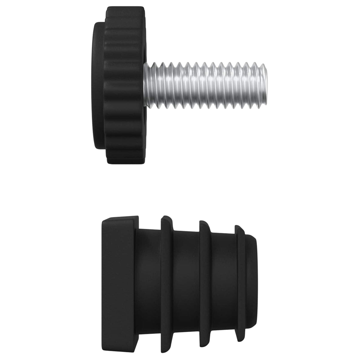 Furnirni nivelatori Podesiva 12 pcs Crna M6 PP
