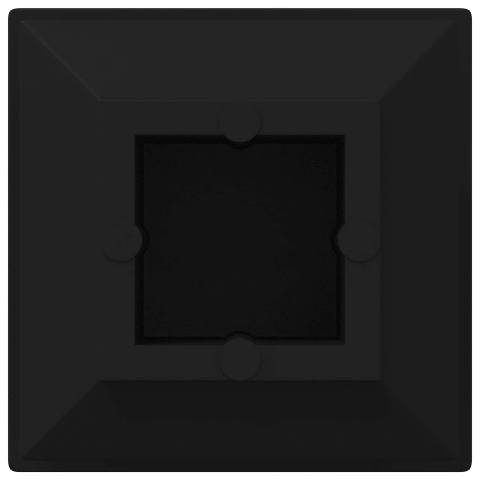 Završne kapice 10909 pcs Crna 15 x 15 x 15 mm PP