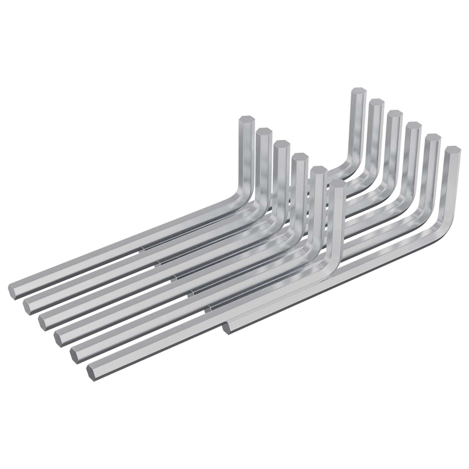 Hex ključ 12 pcs Srebrno 20 x 52 mm Čelik