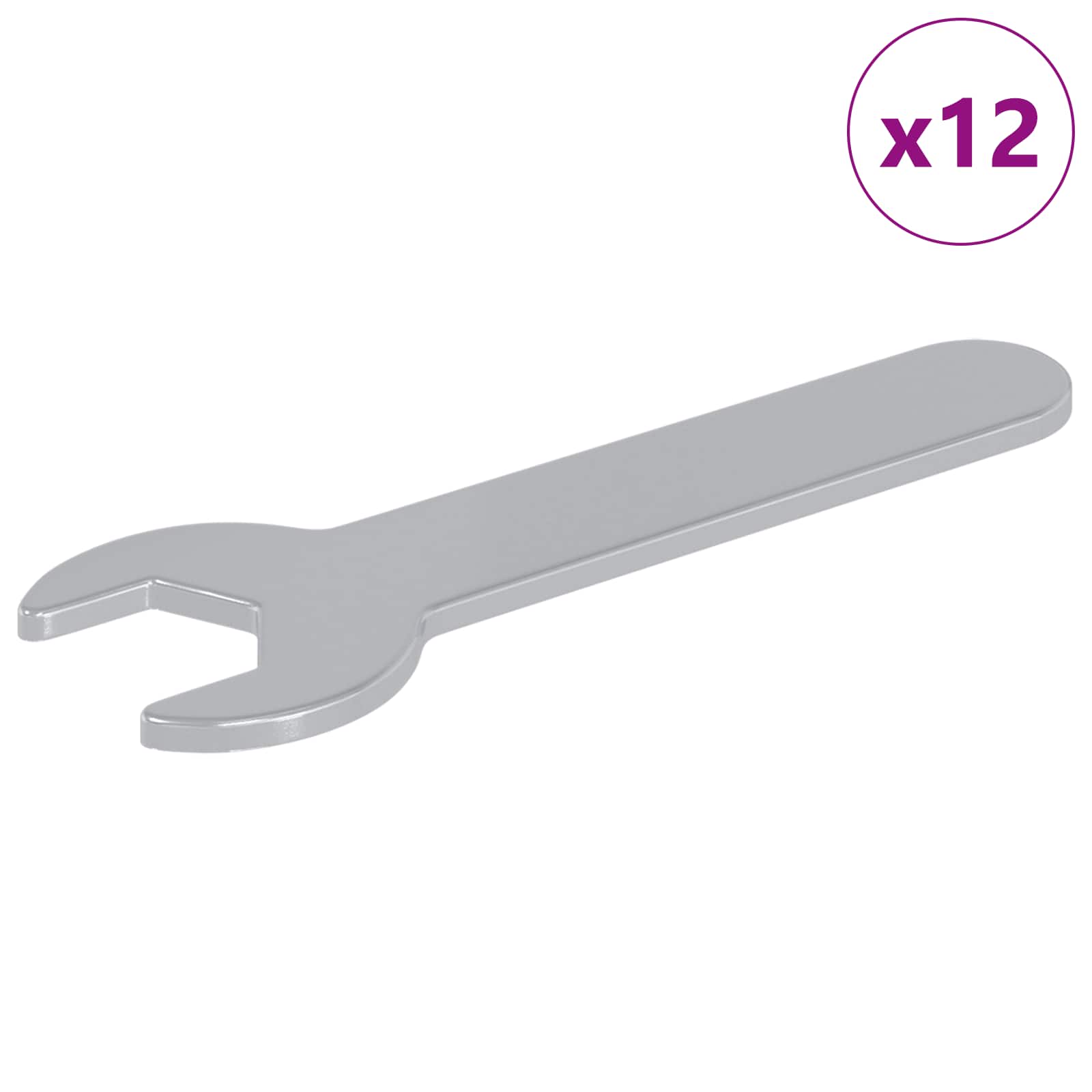 Odvijač 12 pcs Srebrno 13 mm Željezo