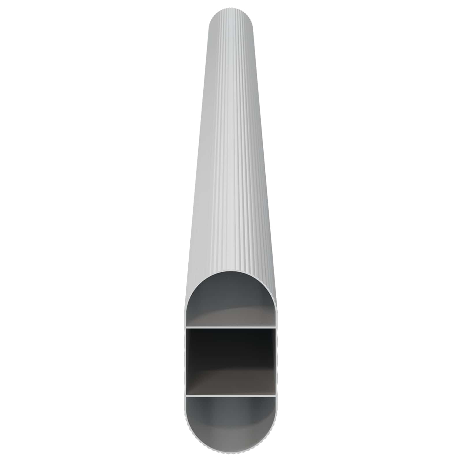 Cijev za ormar 2 pcs Srebrno 316 x 15 x 29 mm