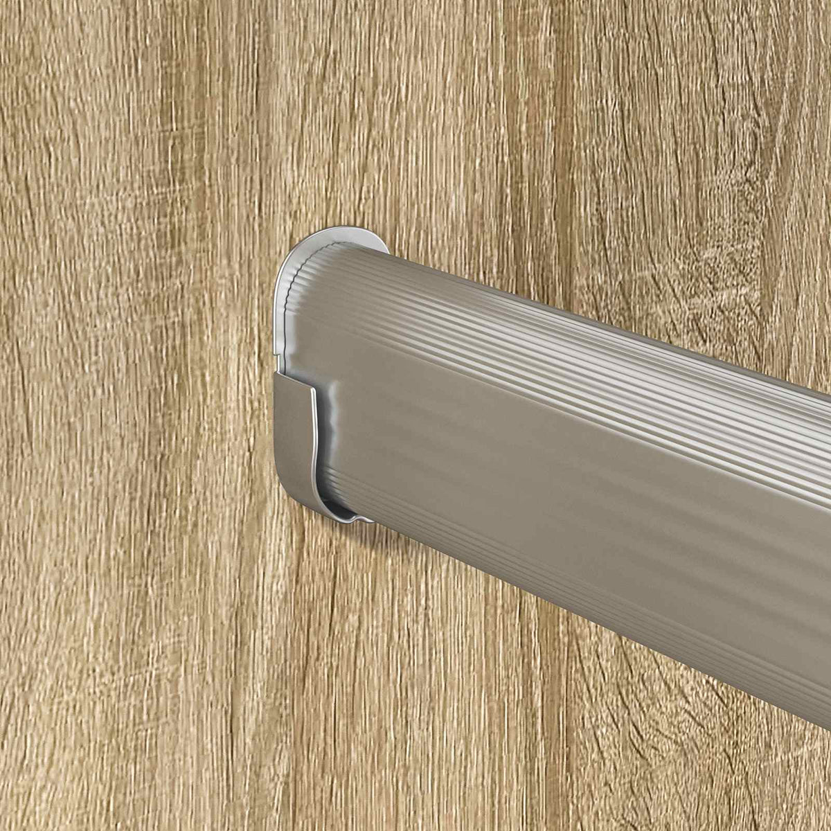 Cijev za ormar 12 pcs Srebrno 316 x 15 x 29 mm