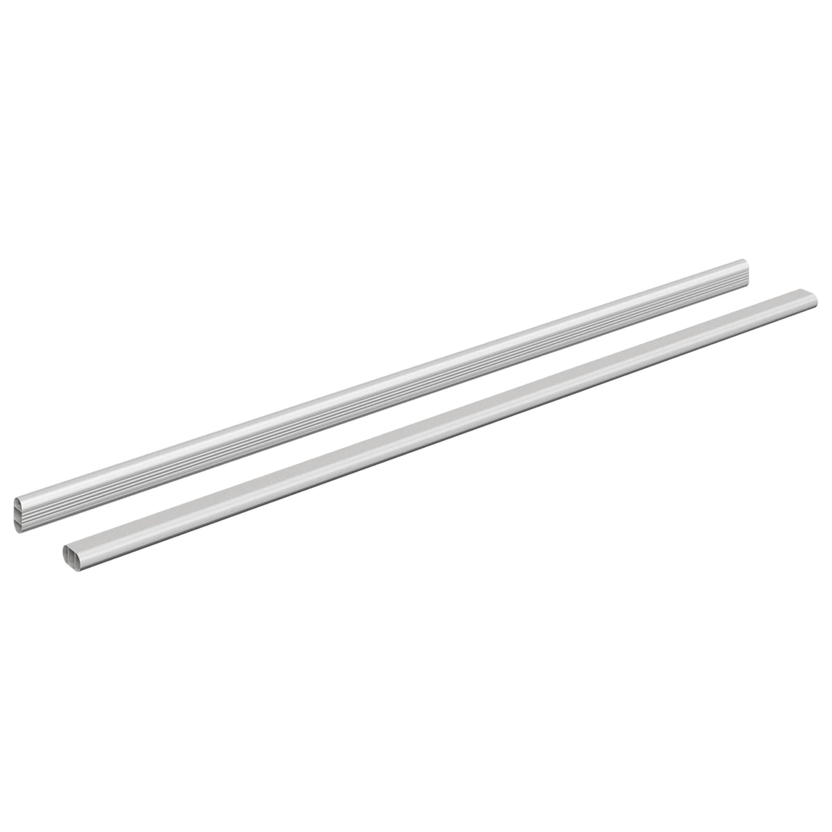 Cijev za ormar 2 pcs Srebrno 864 x 15 x 29 mm