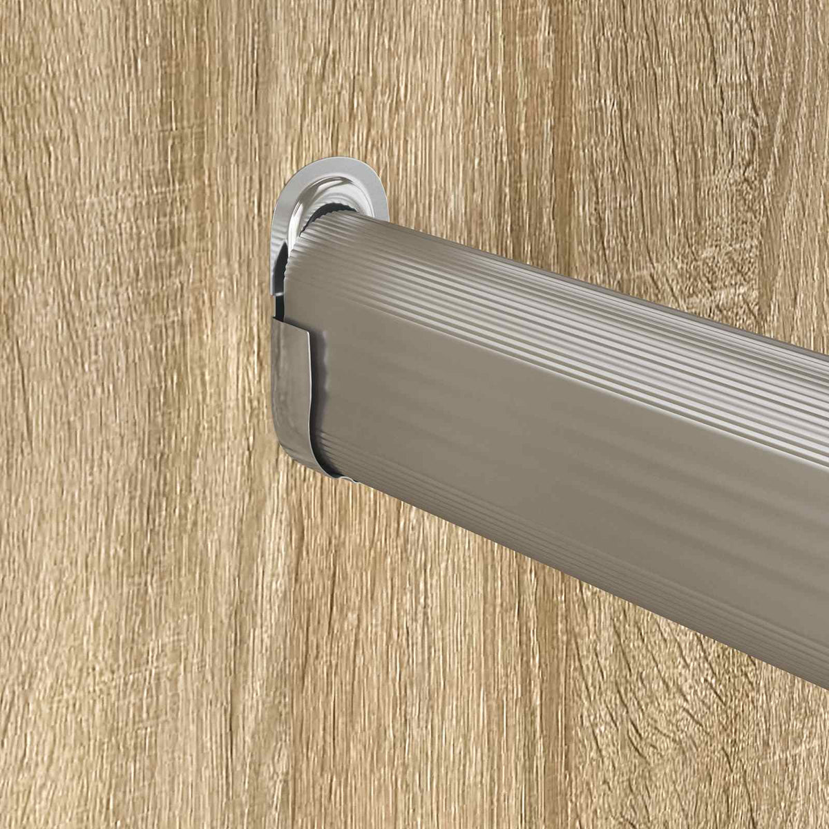 Držač za šipku u ormaru 2 pcs Bijeli cink 40 x 18 x 10 mm