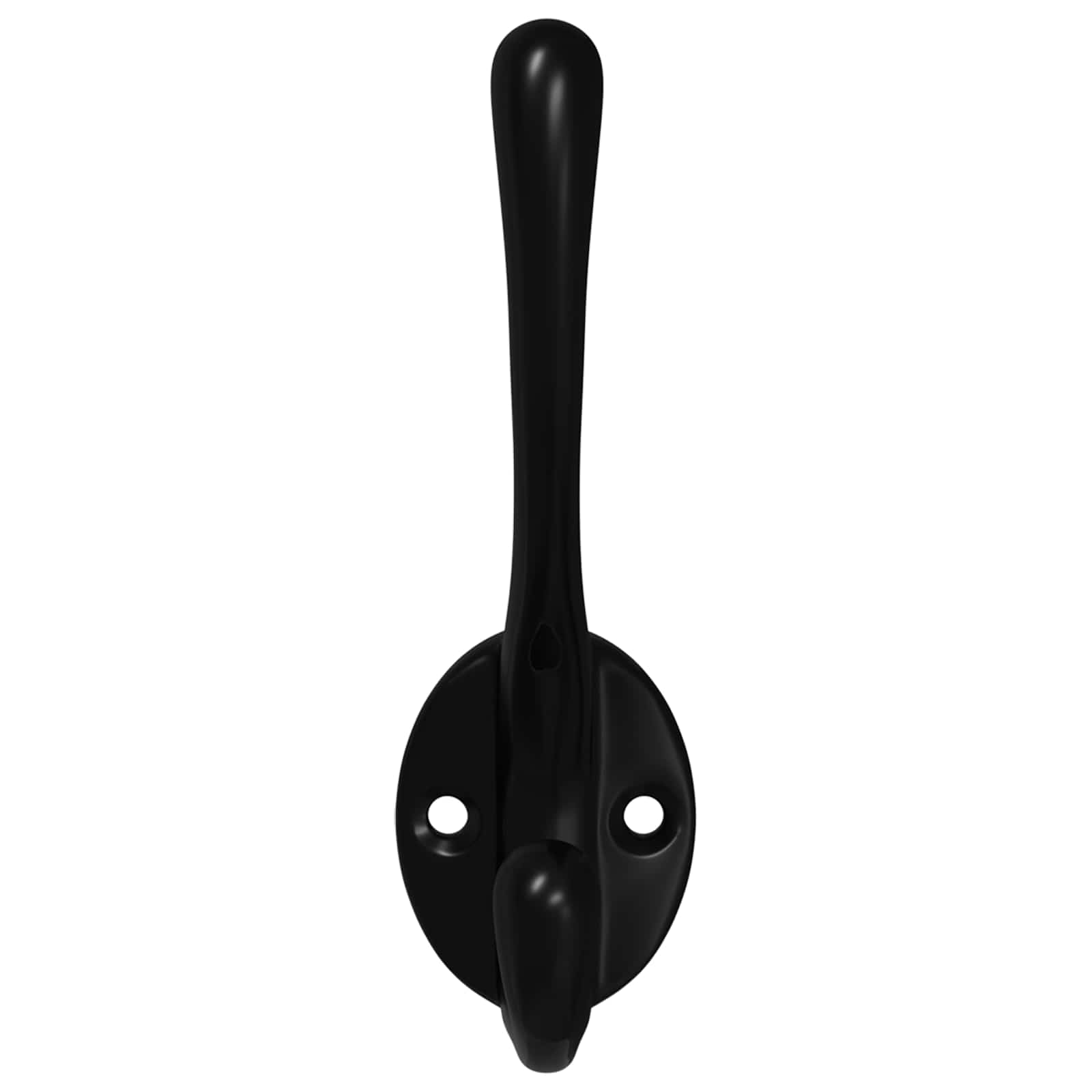 Kuka za odjeću 12 pcs Crna 102 x 29 x 47mm Cink legura
