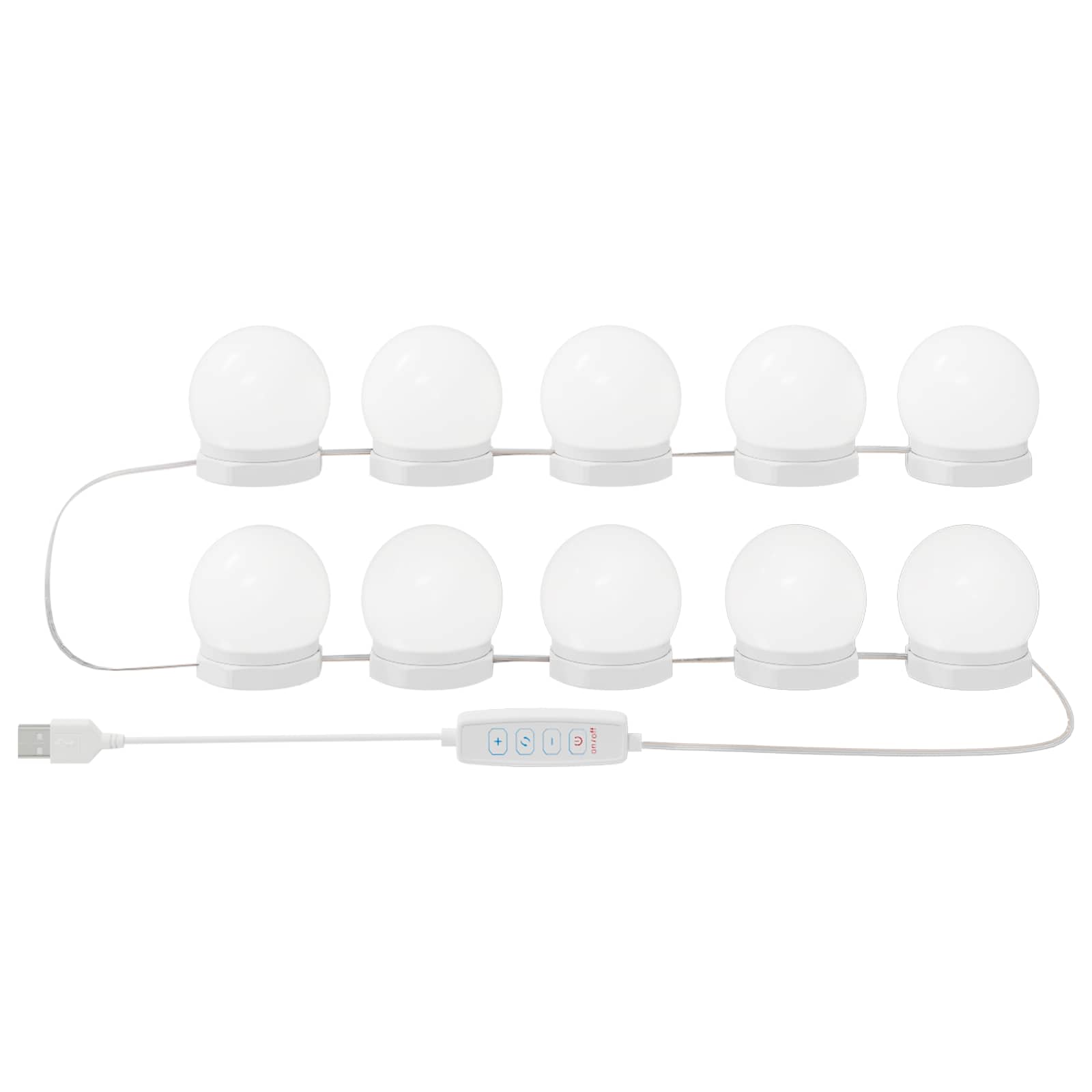 Ogledalne svjetiljke 12 pcs Bijelo 4.5 x 4.5 x 4.8 cm Plastika