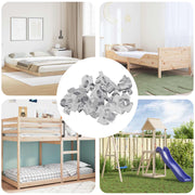 Urezana T-matica 7200 pcs Srebrno M6 mm Čelik
