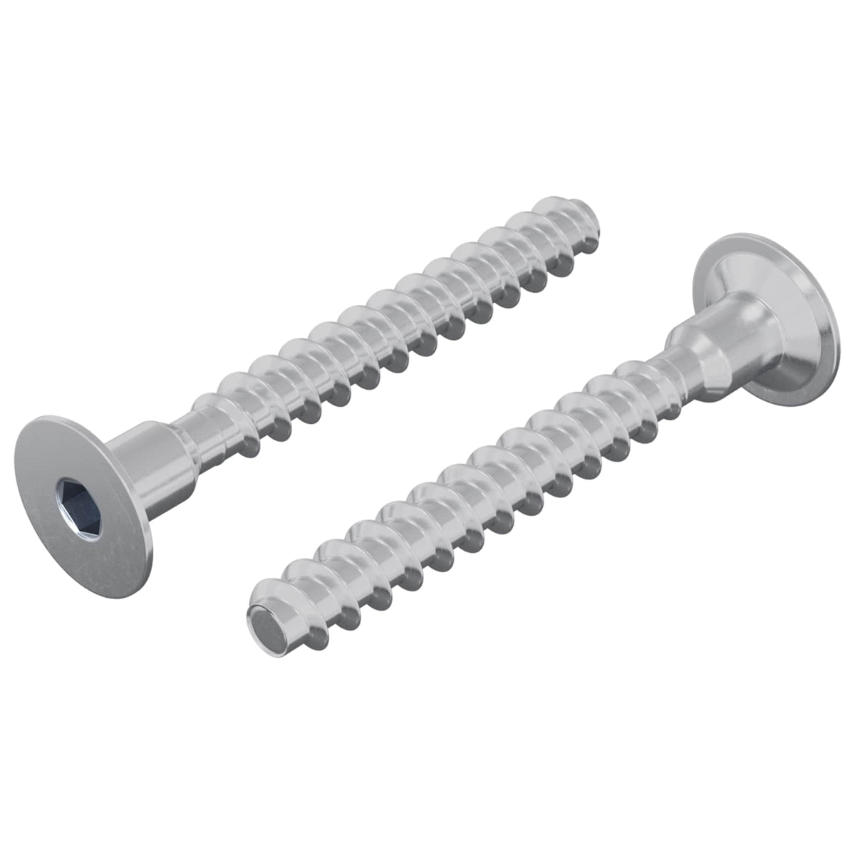 Vijak 2 pcs Cinkom premazano 5 x 40 mm Željezo