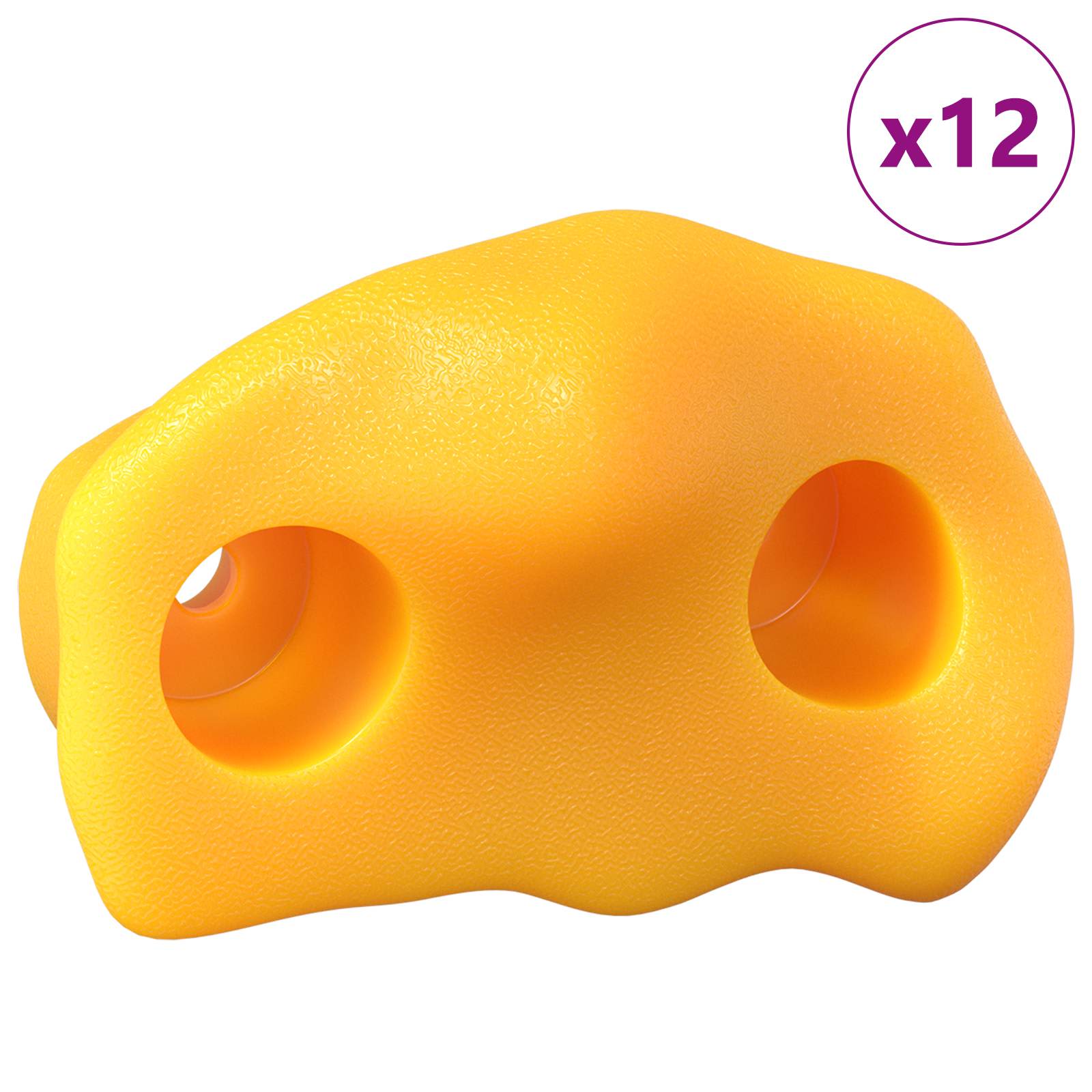 Držak za penjanje 12 pcs Žuta 100 x 67 x 43 mm PP