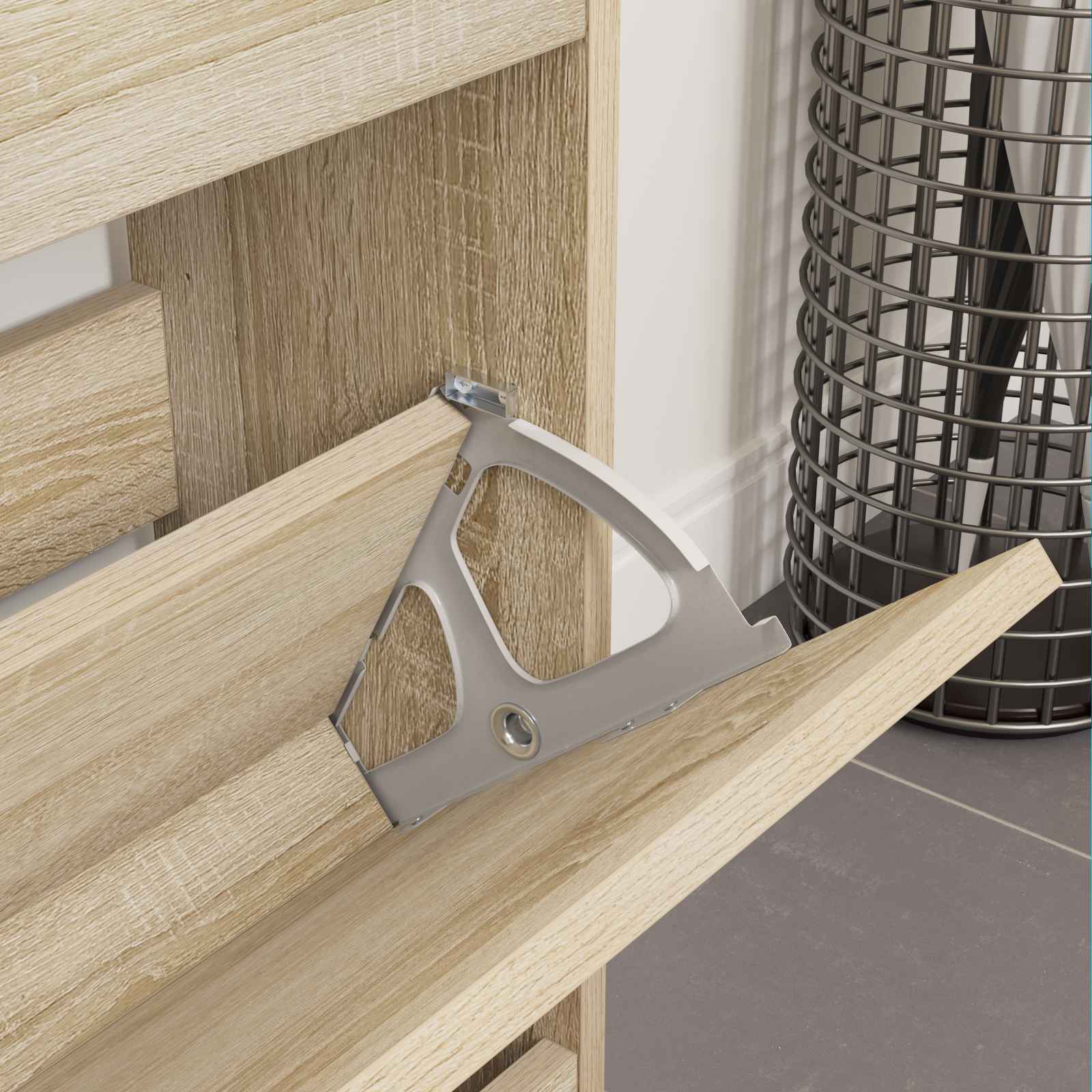 Šarka za okretni ormar 2 pcs Srebrno 235 x 155 x 30 mm Željezo