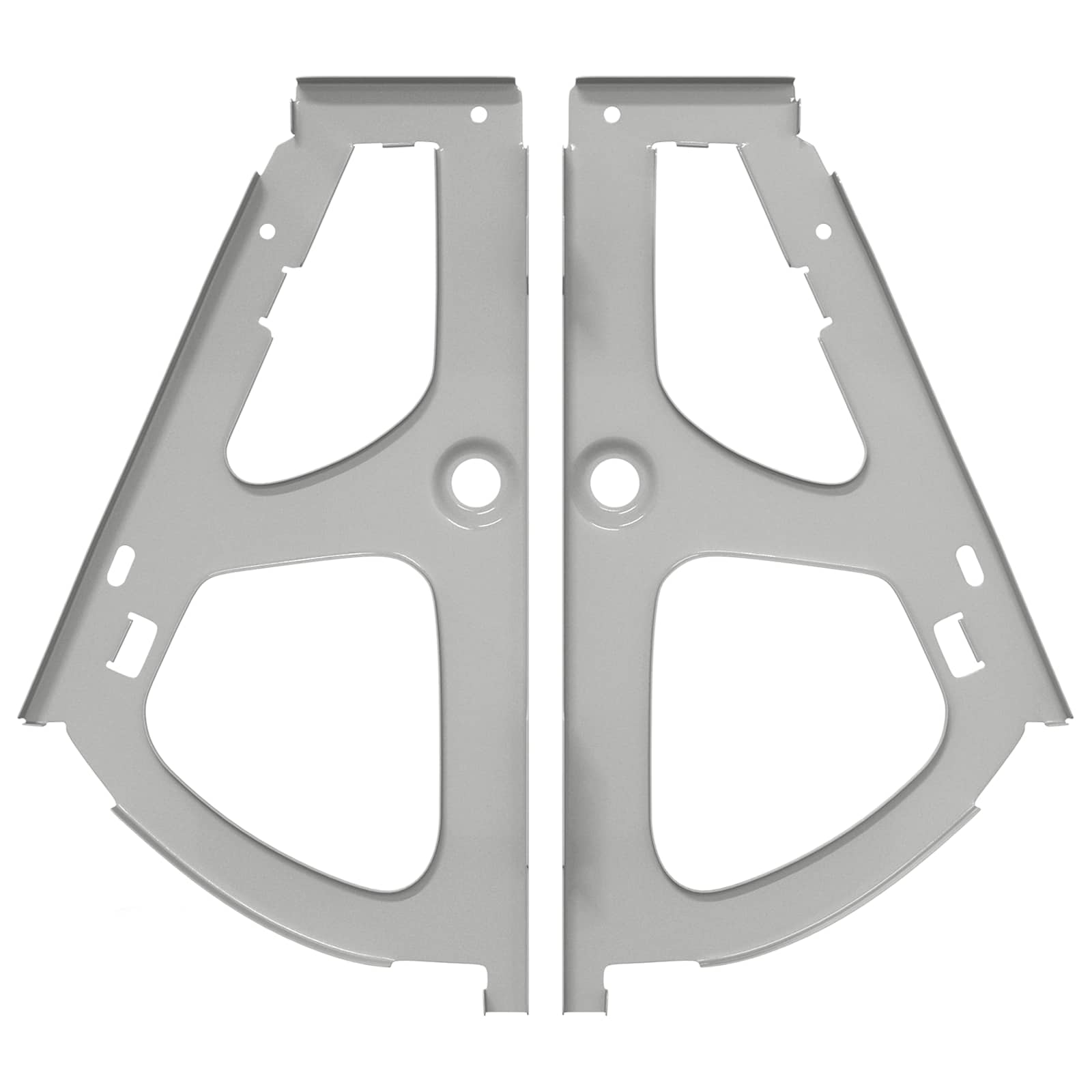 Šarka za okretni ormar 2 pcs Srebrno 235 x 155 x 30 mm Željezo