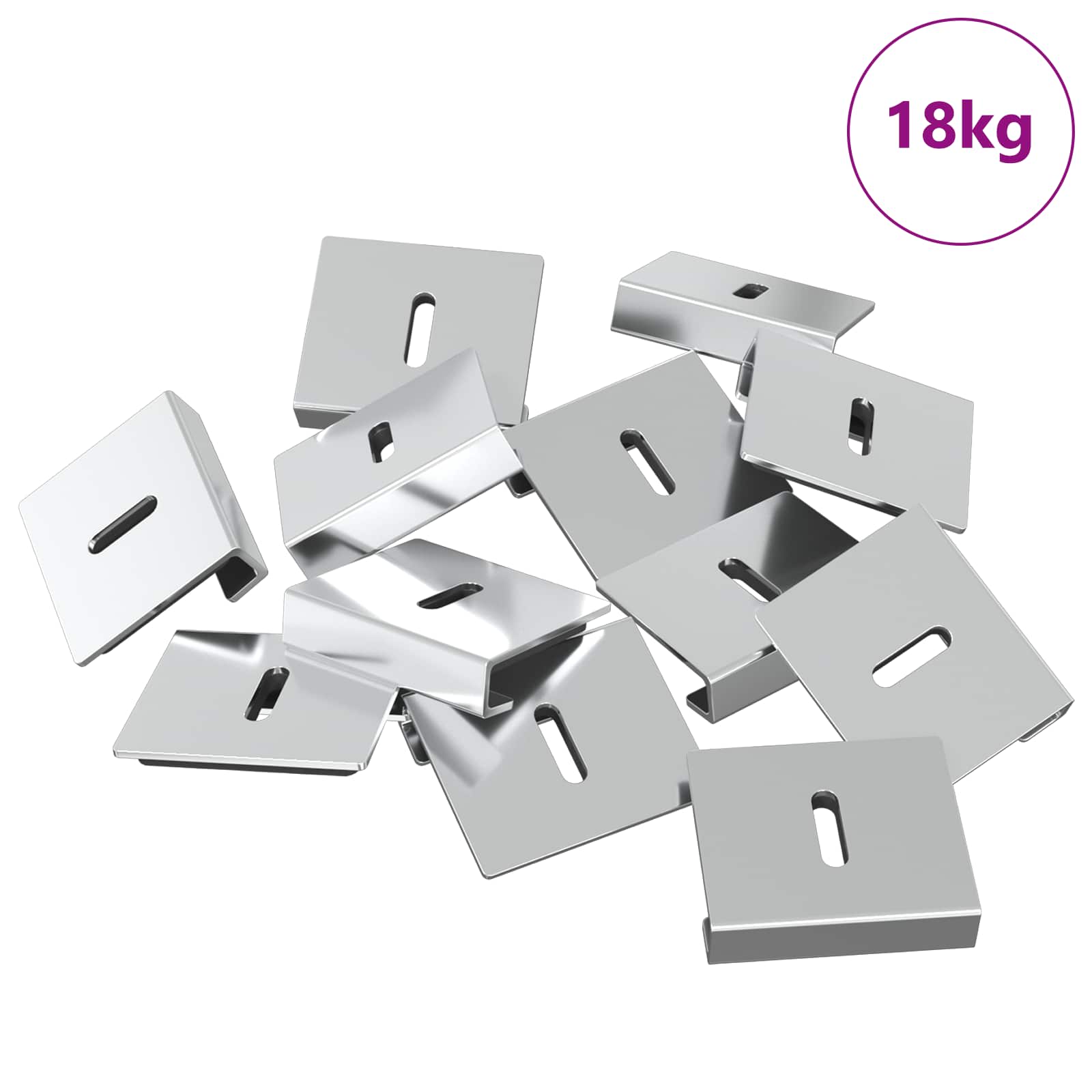 Držač za ogledalo 340 pcs Nikla 35 x 30 x 8,3 mm Čelik