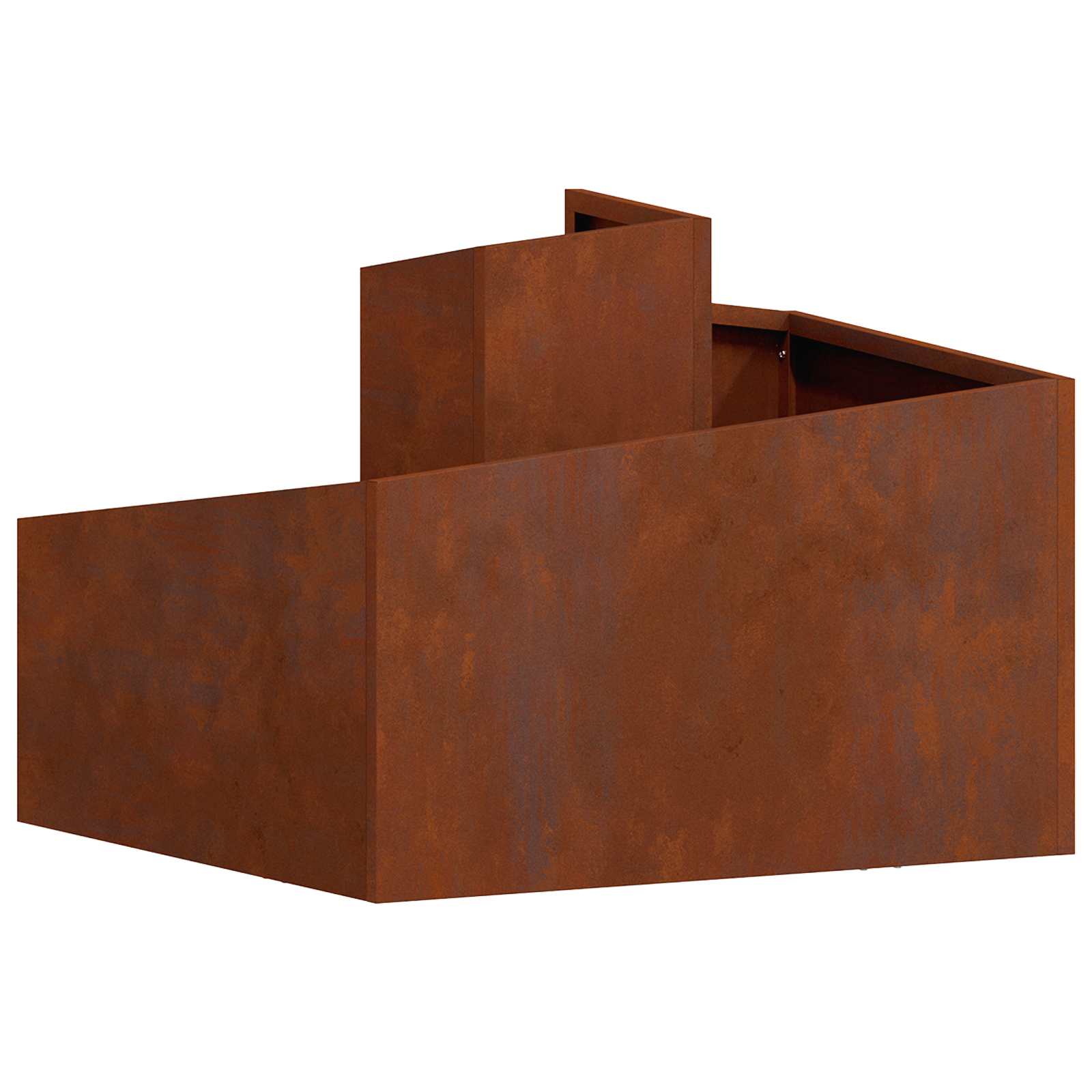 Vrtna saksija Smeđa 60 x 60 x 50 cm