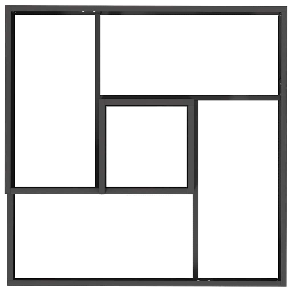 Vrtna saksija Crna 80 x 80 x 50 cm Čelična vrata