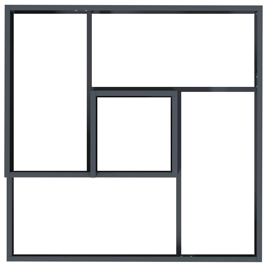 Vrtna saksija Antracit 80 x 80 x 50 cm Čelična vrata