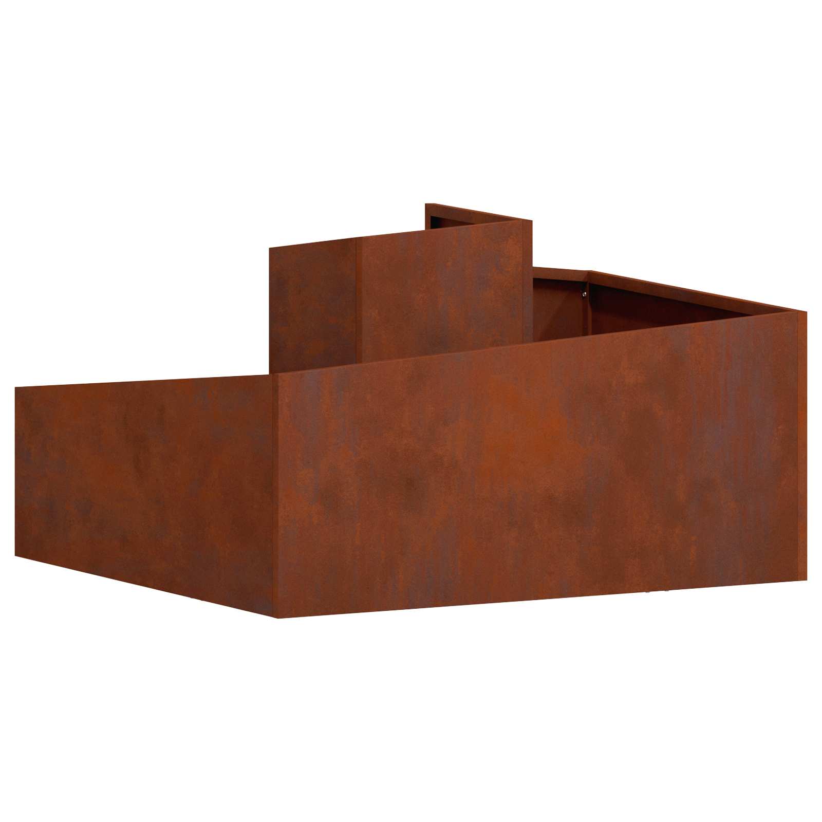 Vrtna saksija Smeđa 80 x 80 x 50 cm