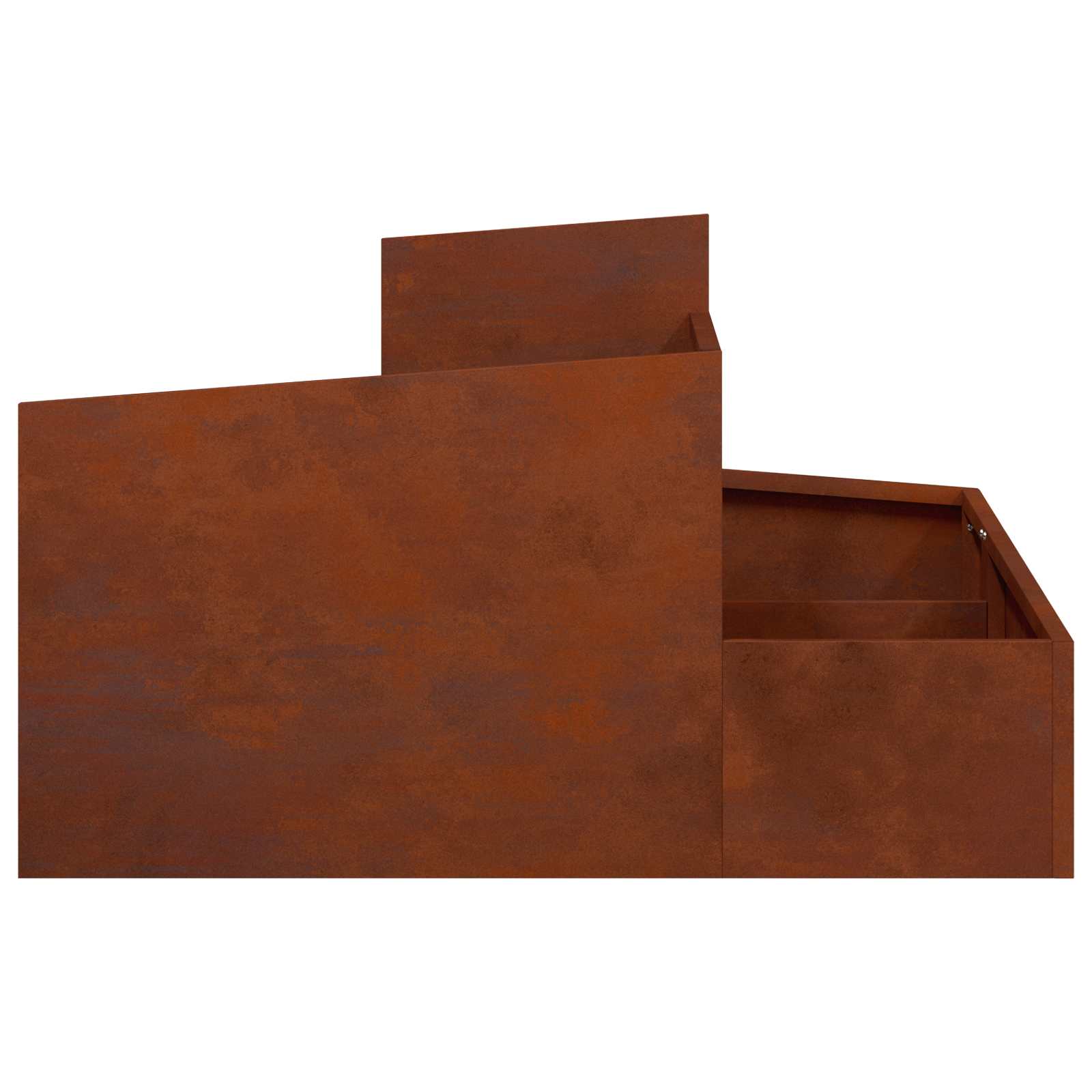 Vrtna saksija Smeđa 80 x 80 x 50 cm