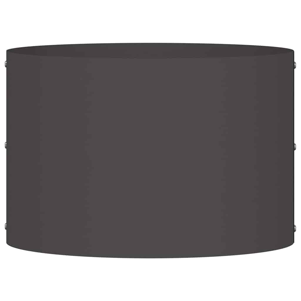 Prsten za saksiju Crna 30 x 30 x 20 cm Čelična vrata