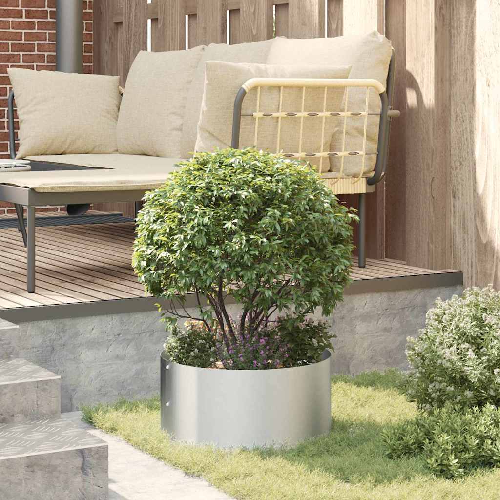Prsten za saksiju 5 pcs Srebrno 40 x 40 x 20 cm Cinkani čelik