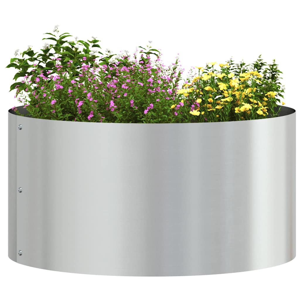 Prsten za saksiju 5 pcs Srebrno 40 x 40 x 20 cm Cinkani čelik